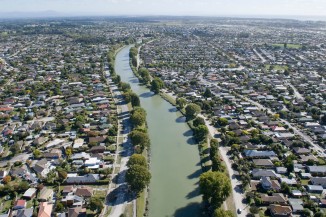 Aerial image of Christchurch suburbs Flickr NZ Defence Force 2