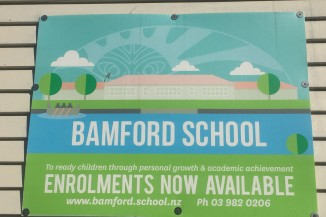 Bamford School sign