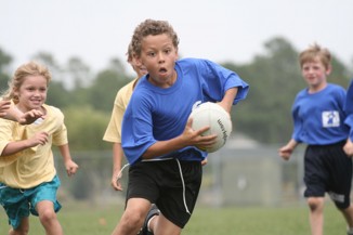 young kid rugby