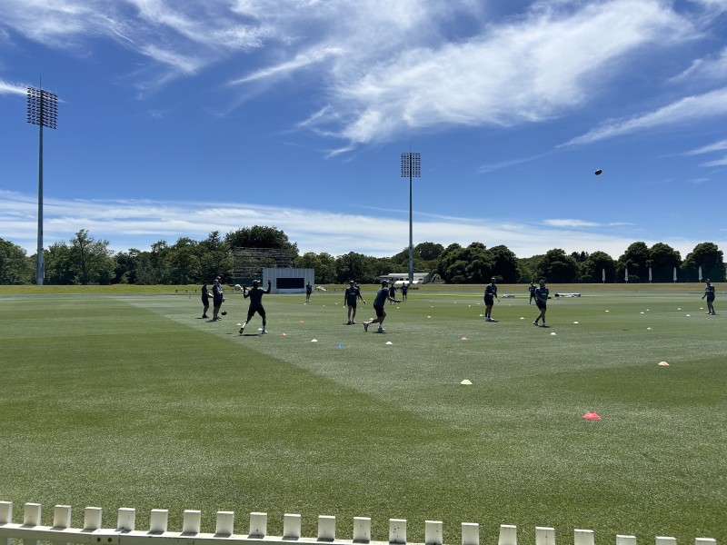 Black Caps in session on the Hagley Oval Carpet