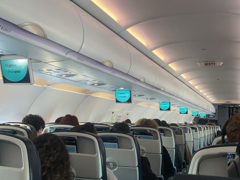 Passengers on plane