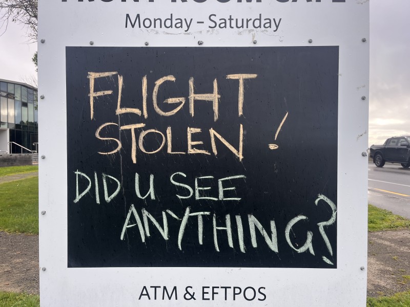Call for help on Mt Pleasant notice board