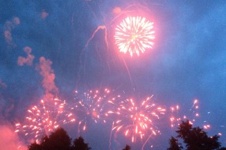 Fireworks fired off in Ashburton Domain