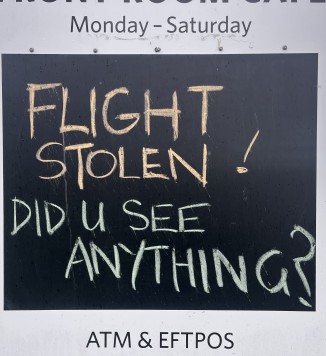 Call for help on Mt Pleasant notice board
