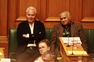 John Tamihere (left)