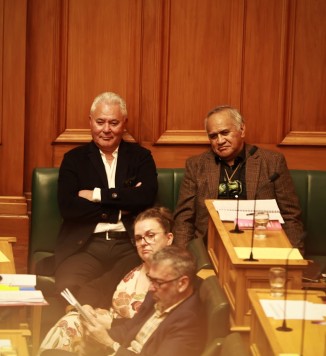 John Tamihere (left)