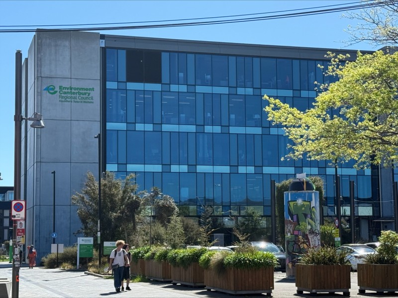 Outside of Environment Canterbury building