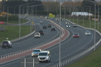 Cars travelling on Christchurch's new 110km/ph zone