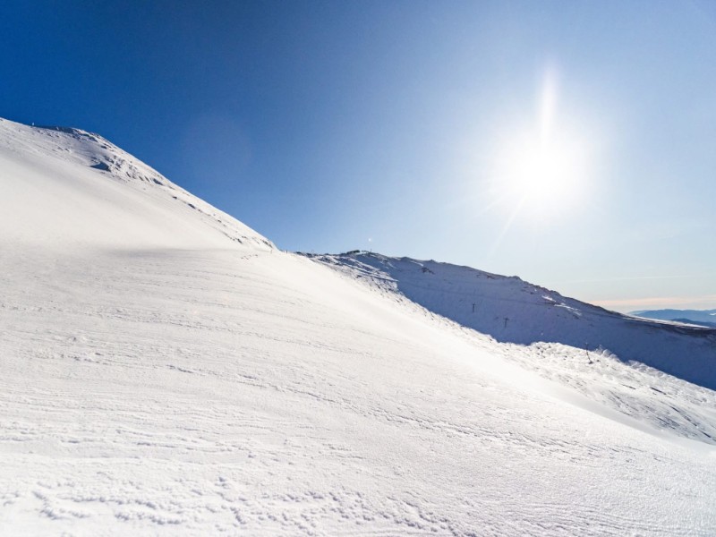 Snow on Mount hutt
