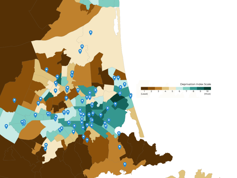 Christchurch pokie venues and deprivation scale 