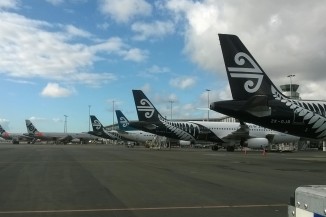 Christchurch airport gate 17 view.