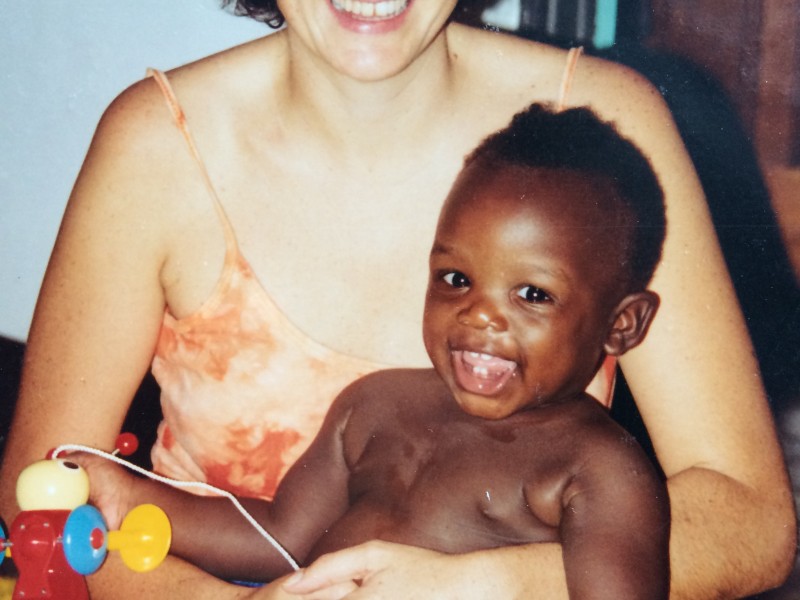 Max with his mum