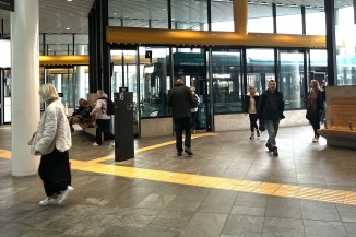 Photo at bus exchange