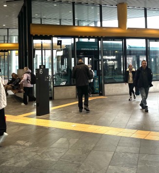 Photo at bus exchange