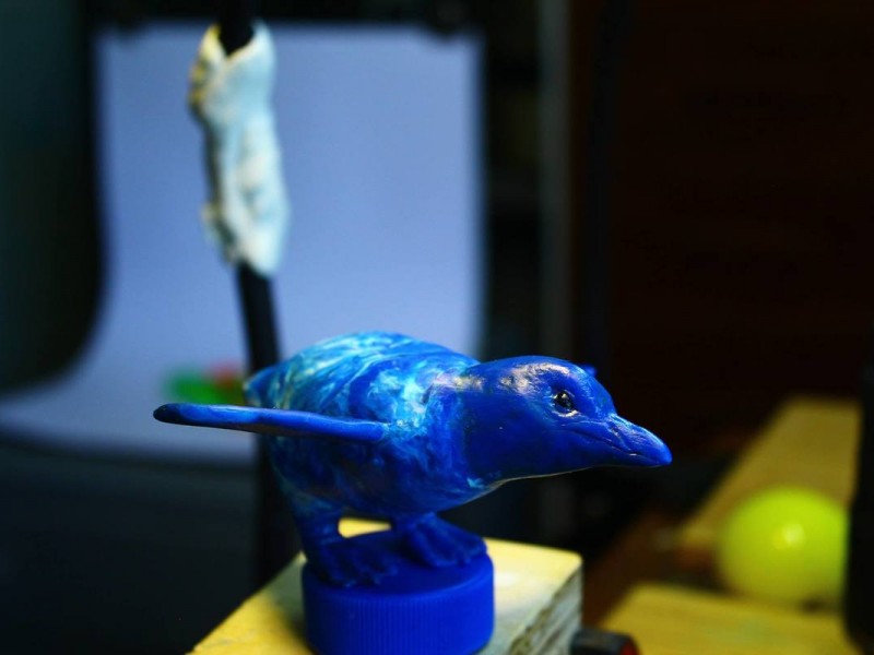 Plastic Blue Penguin