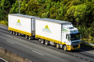 Zealandia truck transporting crops