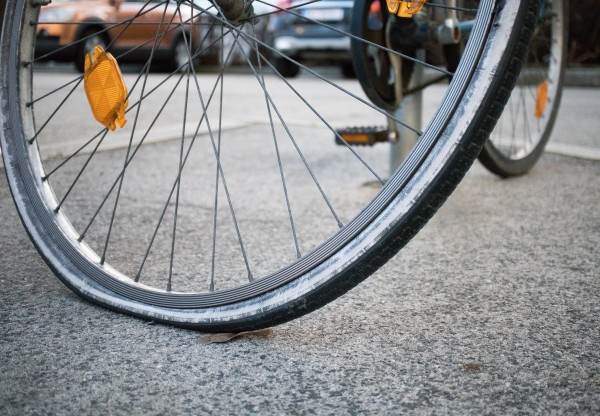 flat tyre bicycle