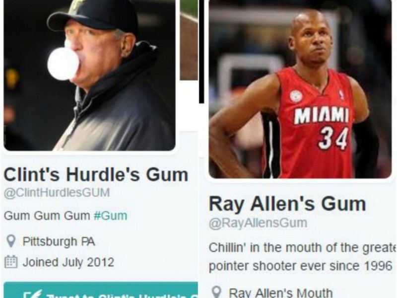 gum chewing twitter montages