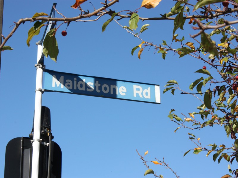 Maidstone Road Sign